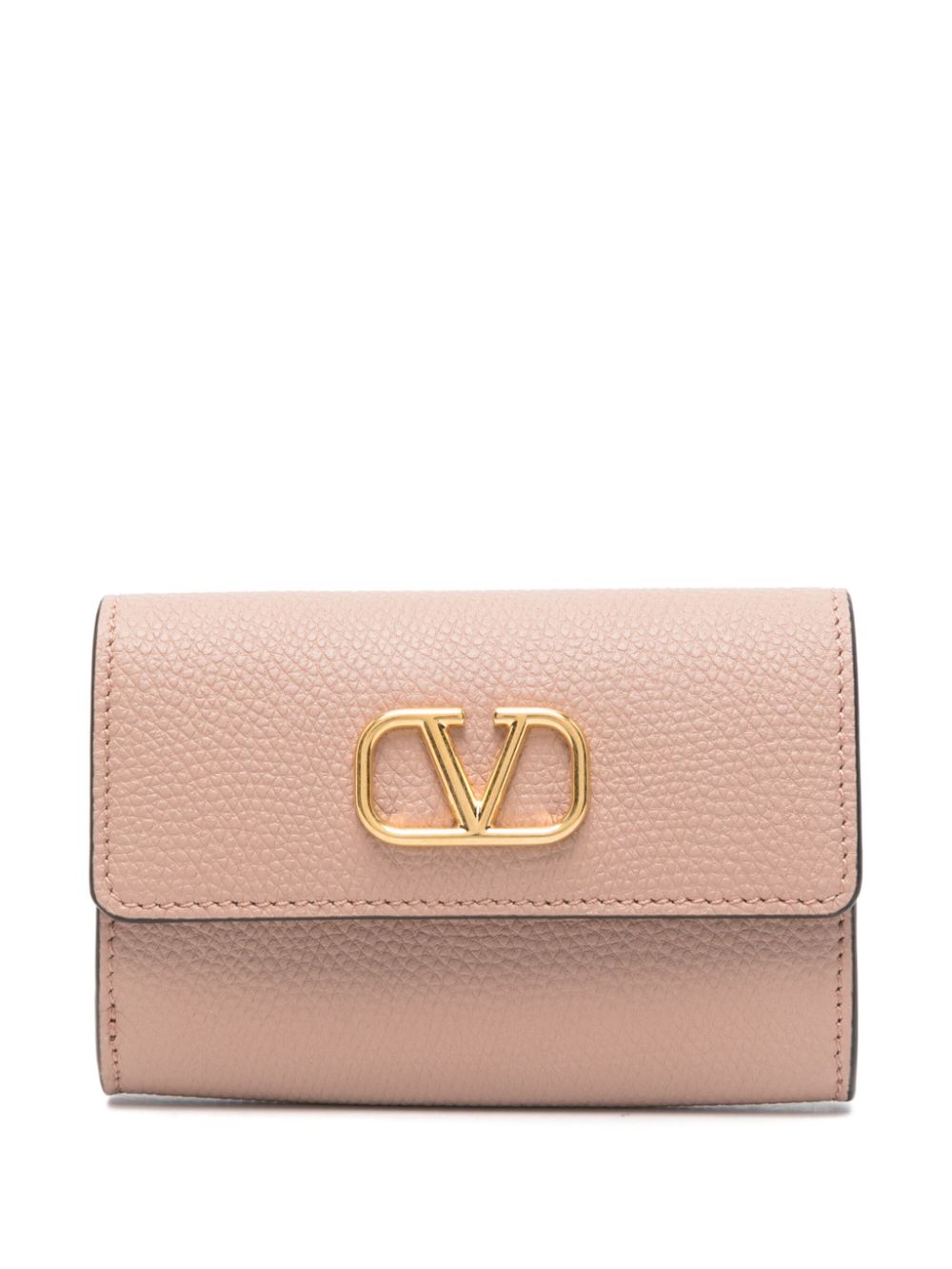 Valentino Garavani VLogo-plaque wallet - Neutrals von Valentino Garavani