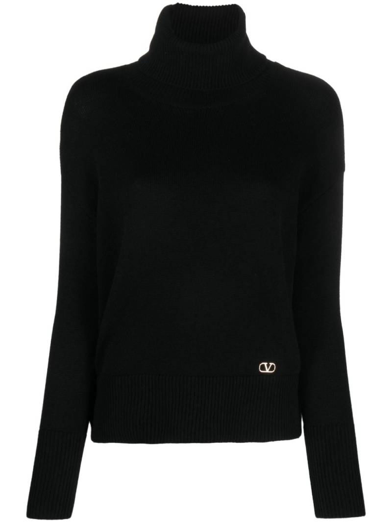 Valentino Garavani VLogo signature cashmere jumper - Black von Valentino Garavani