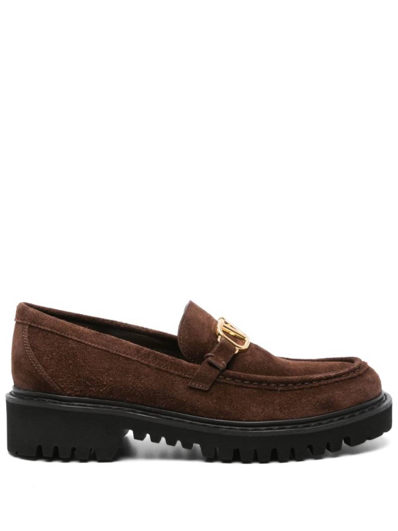 Valentino Garavani VLogo-signature loafers - Brown von Valentino Garavani