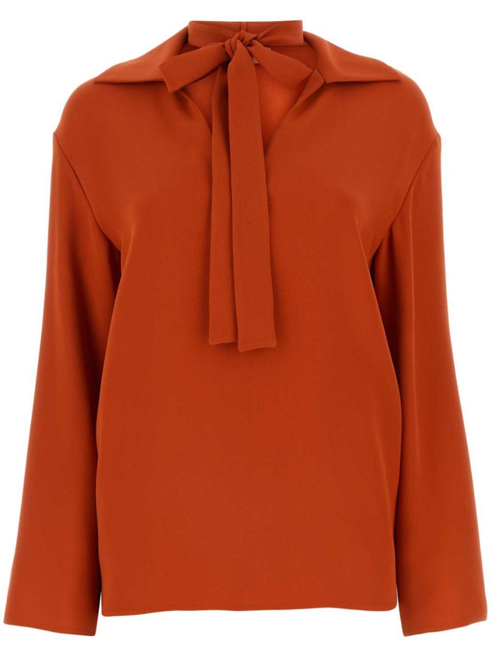 Valentino Garavani VLogo silk blouse - Orange von Valentino Garavani