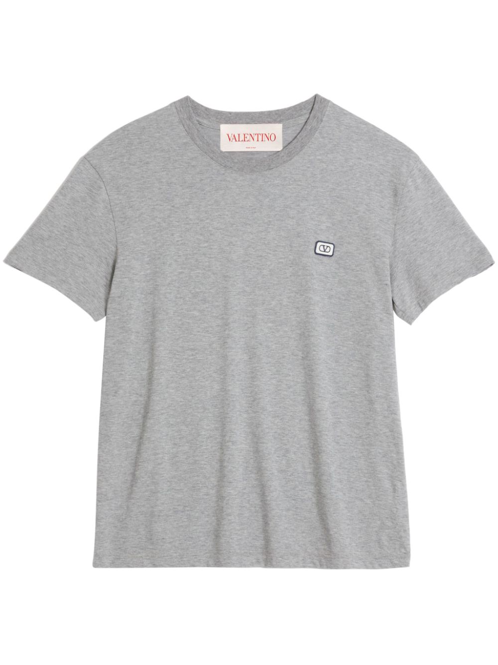 Valentino Garavani logo-patch short-sleeve T-shirt - Grey von Valentino Garavani