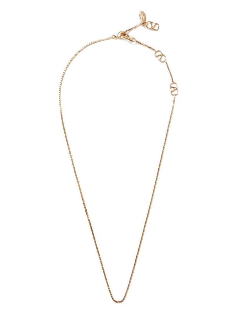 Valentino Garavani Vlogo charm necklace - Gold von Valentino Garavani