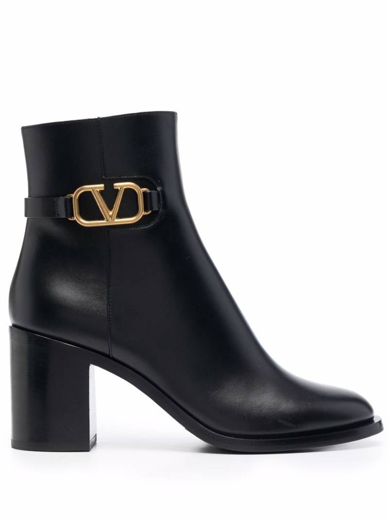 Valentino Garavani VLogo Signature 75mm ankle boots - Black von Valentino Garavani