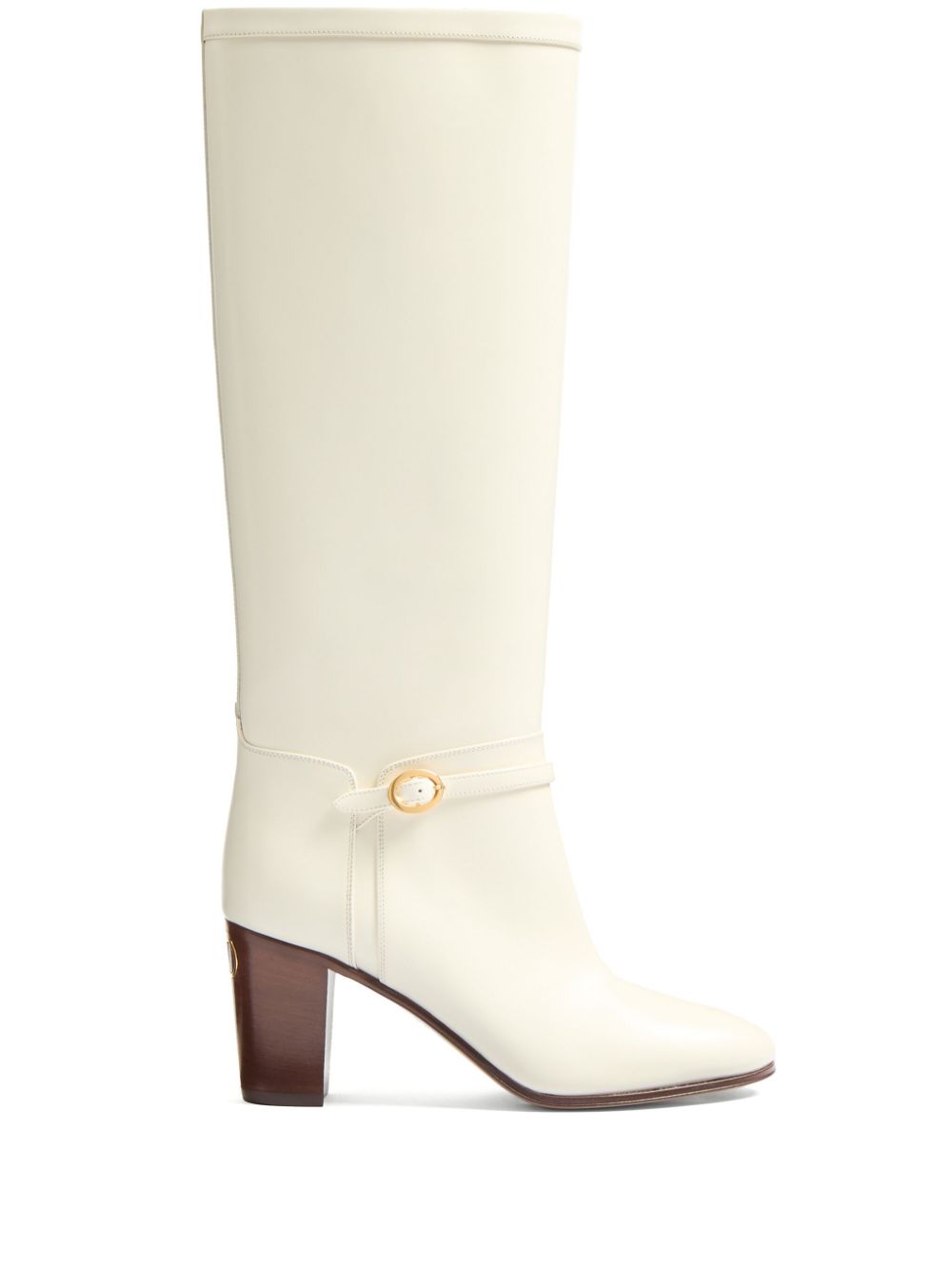 Valentino Garavani 75mm Pattie leather boots - Neutrals von Valentino Garavani