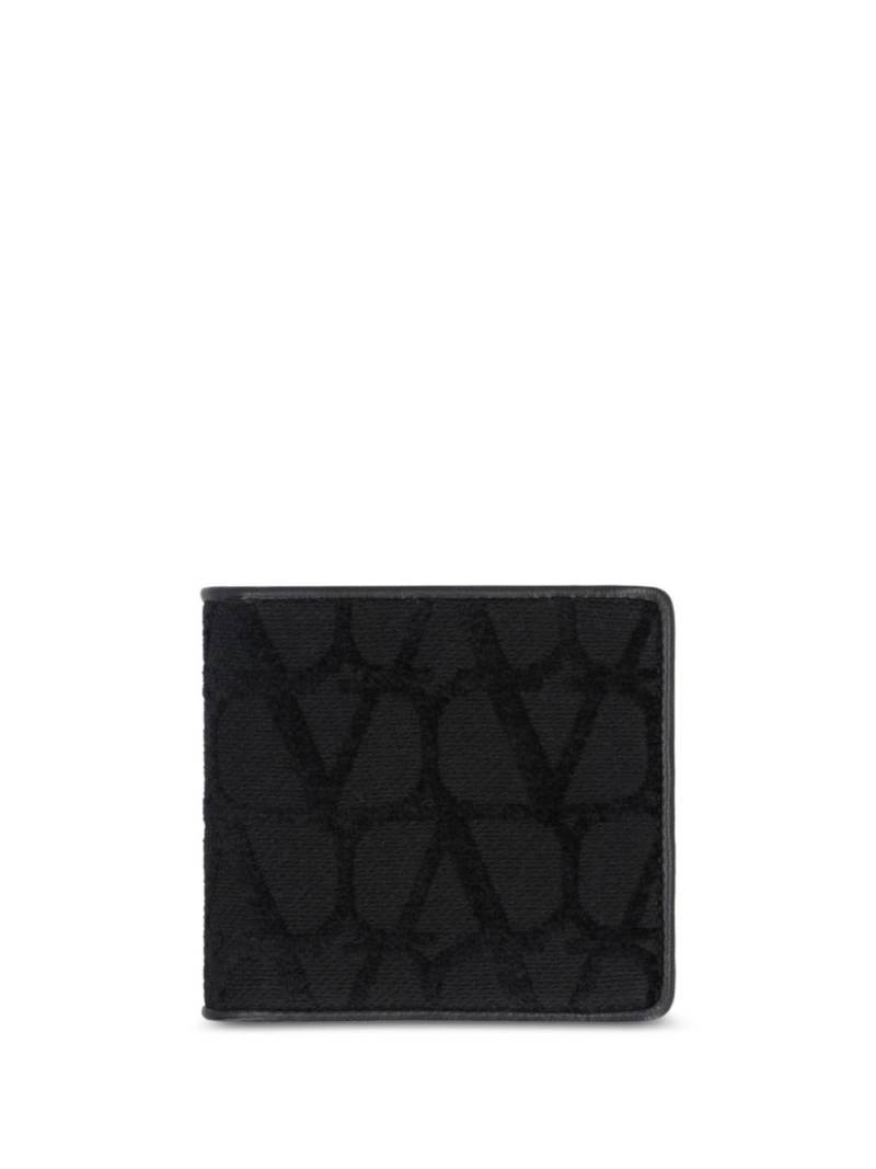 Valentino Garavani Vlogo wallet - Black von Valentino Garavani