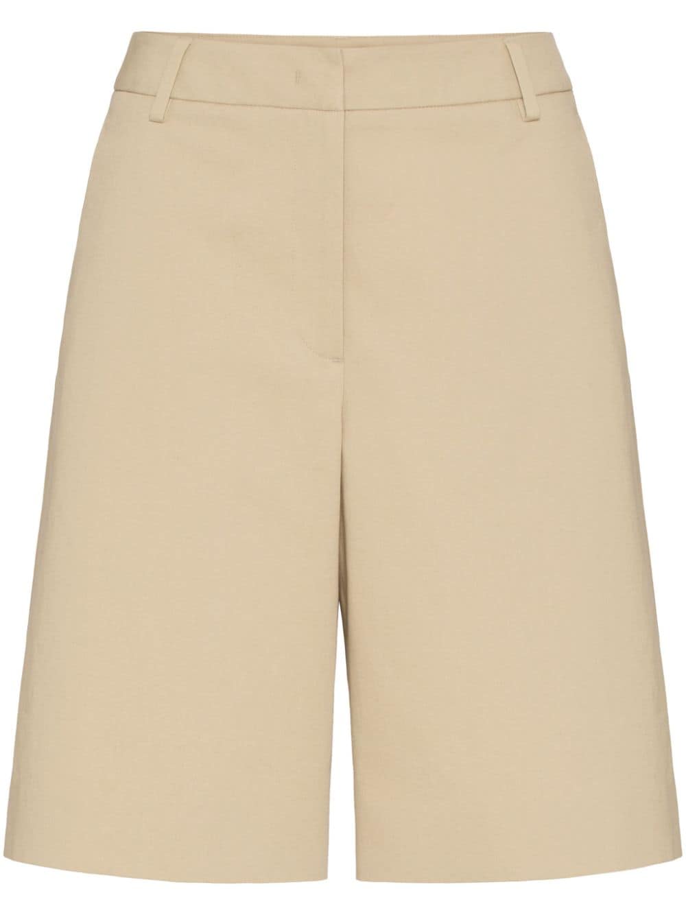 Valentino Garavani above-knee linen shorts - Neutrals von Valentino Garavani