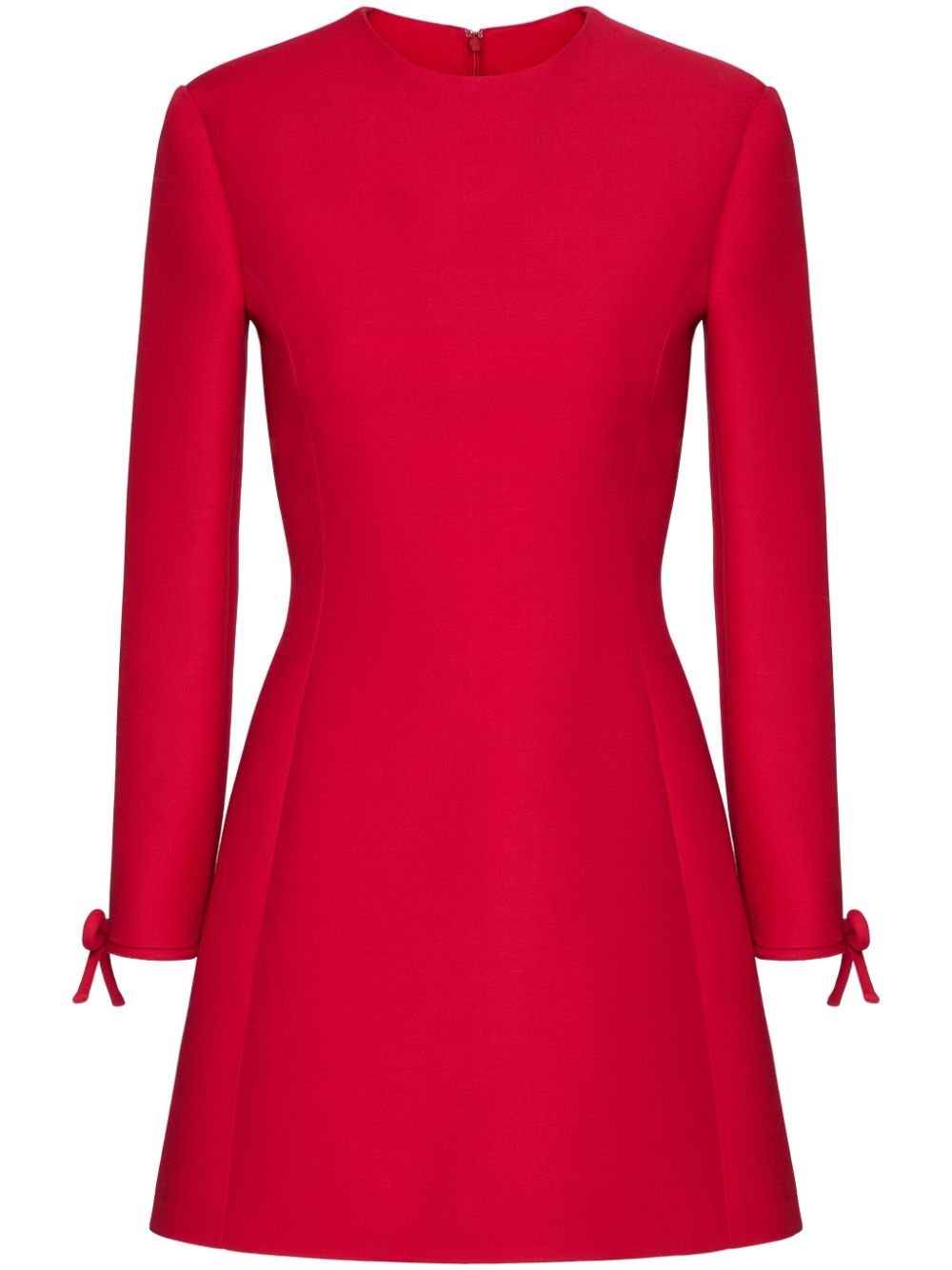 Valentino Garavani bow-detail long-sleeve minidress - Red von Valentino Garavani