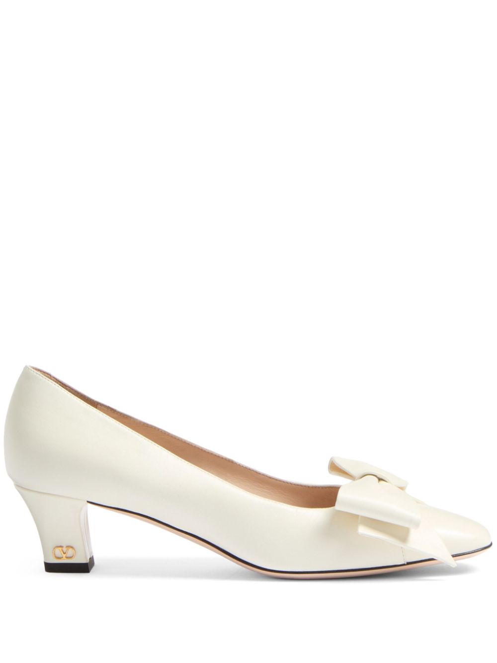 Valentino Garavani 45mm Bowow pumps - Neutrals von Valentino Garavani