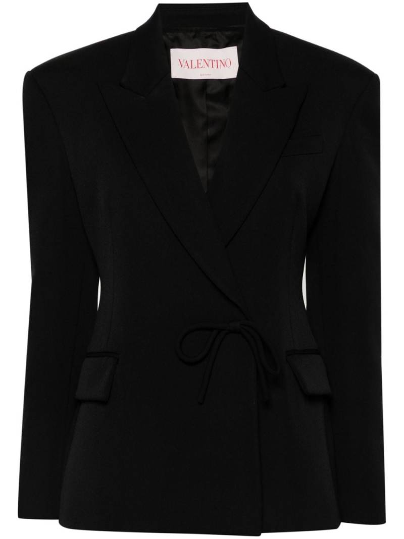 Valentino Garavani bow-embellished blazer - Black von Valentino Garavani