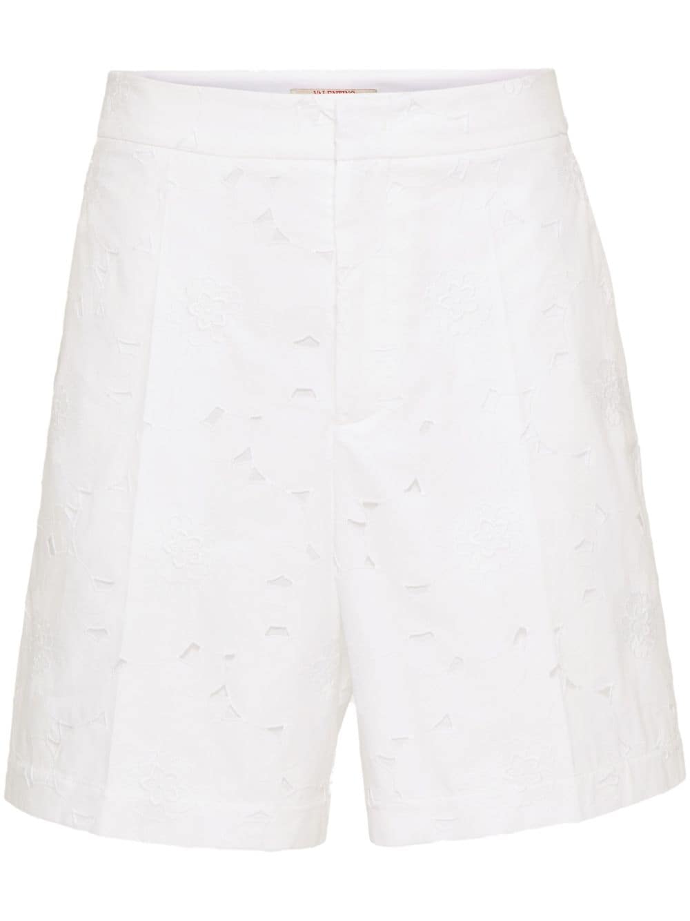 Valentino Garavani broderie-anglaise cotton bermuda shorts - White von Valentino Garavani