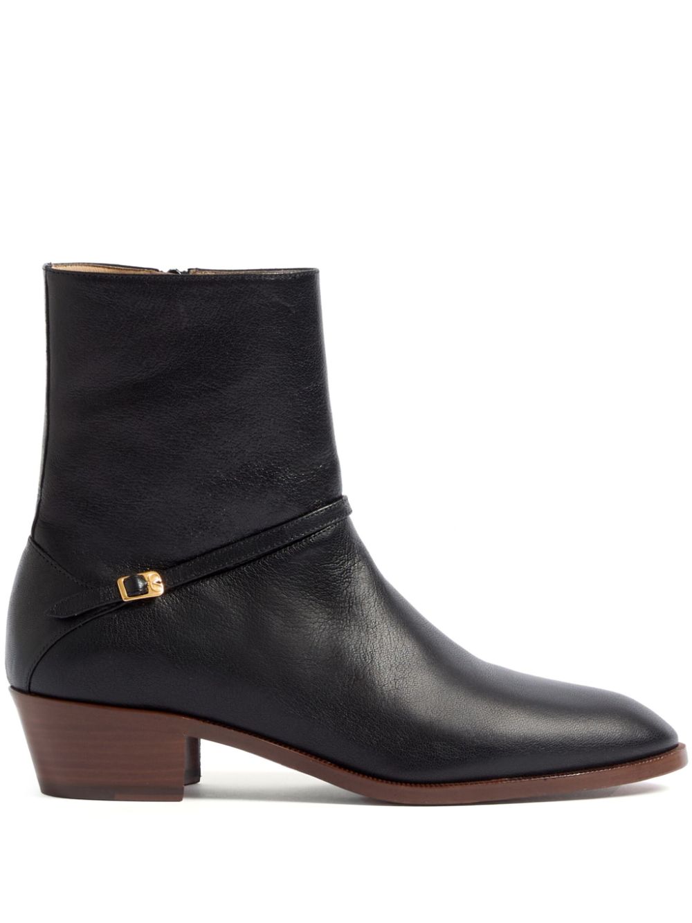 Valentino Garavani Pat leather ankle boots - Black von Valentino Garavani