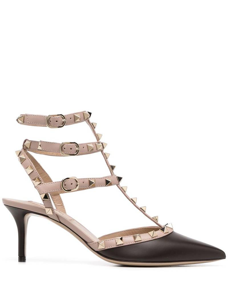 Valentino Garavani caged Rockstud 65mm pumps - Brown von Valentino Garavani