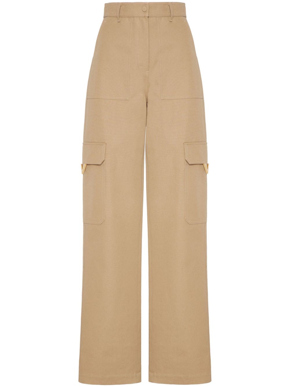 Valentino Garavani canvas cargo trousers - Neutrals von Valentino Garavani