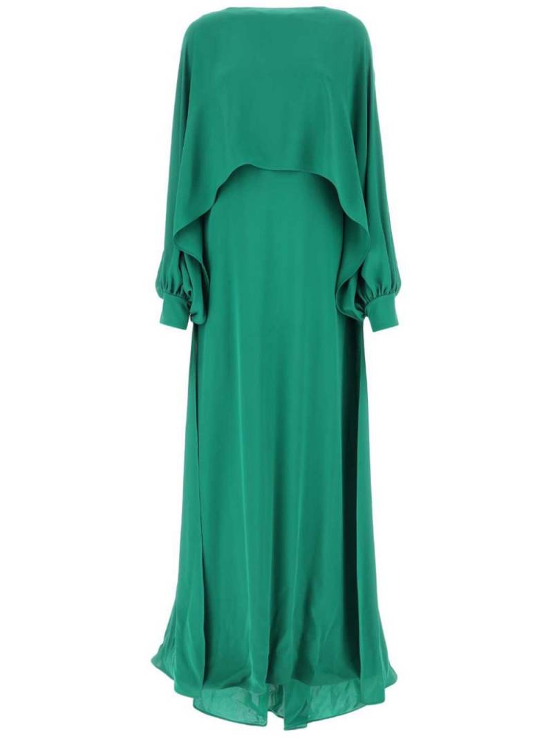 Valentino Garavani cape-style silk gown - Green von Valentino Garavani