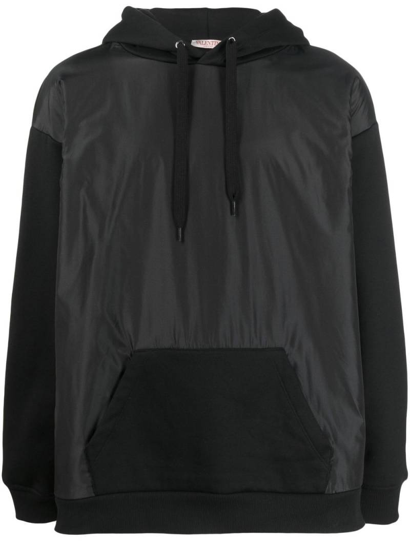 Valentino Garavani contrast-panel hoodie - Black von Valentino Garavani