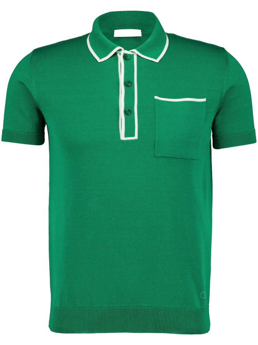 Valentino Garavani contrast-trim polo shirt - Green von Valentino Garavani