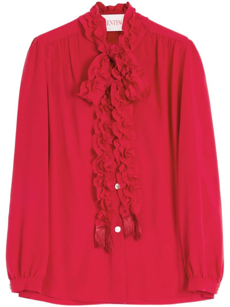 Valentino Garavani crepe de chine shirt - Red von Valentino Garavani