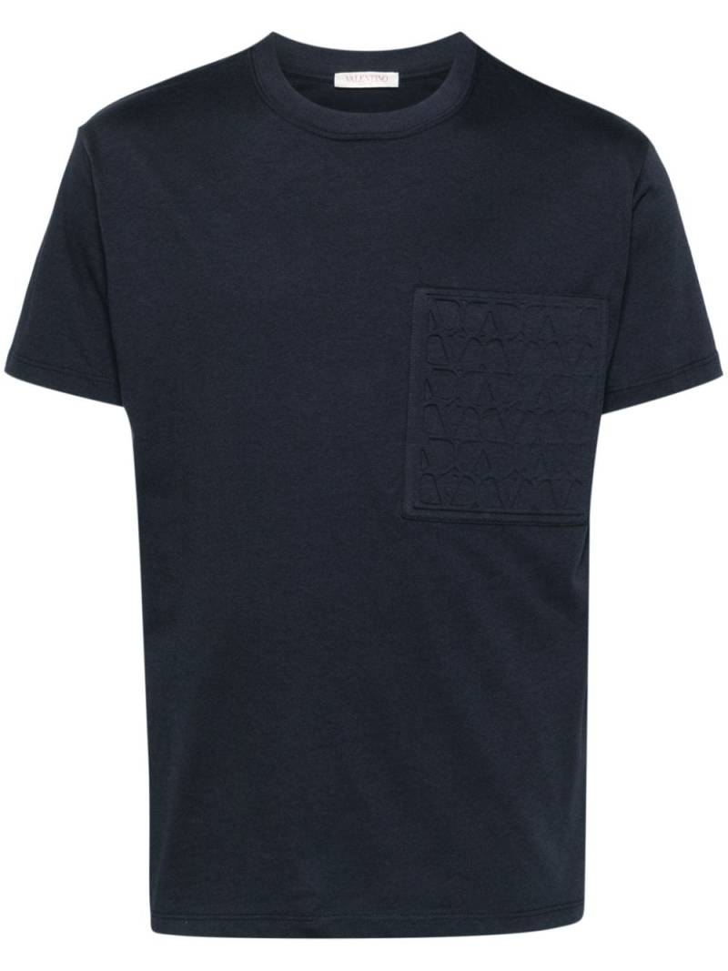 Valentino Garavani crew-neck cotton T-shirt - Blue von Valentino Garavani