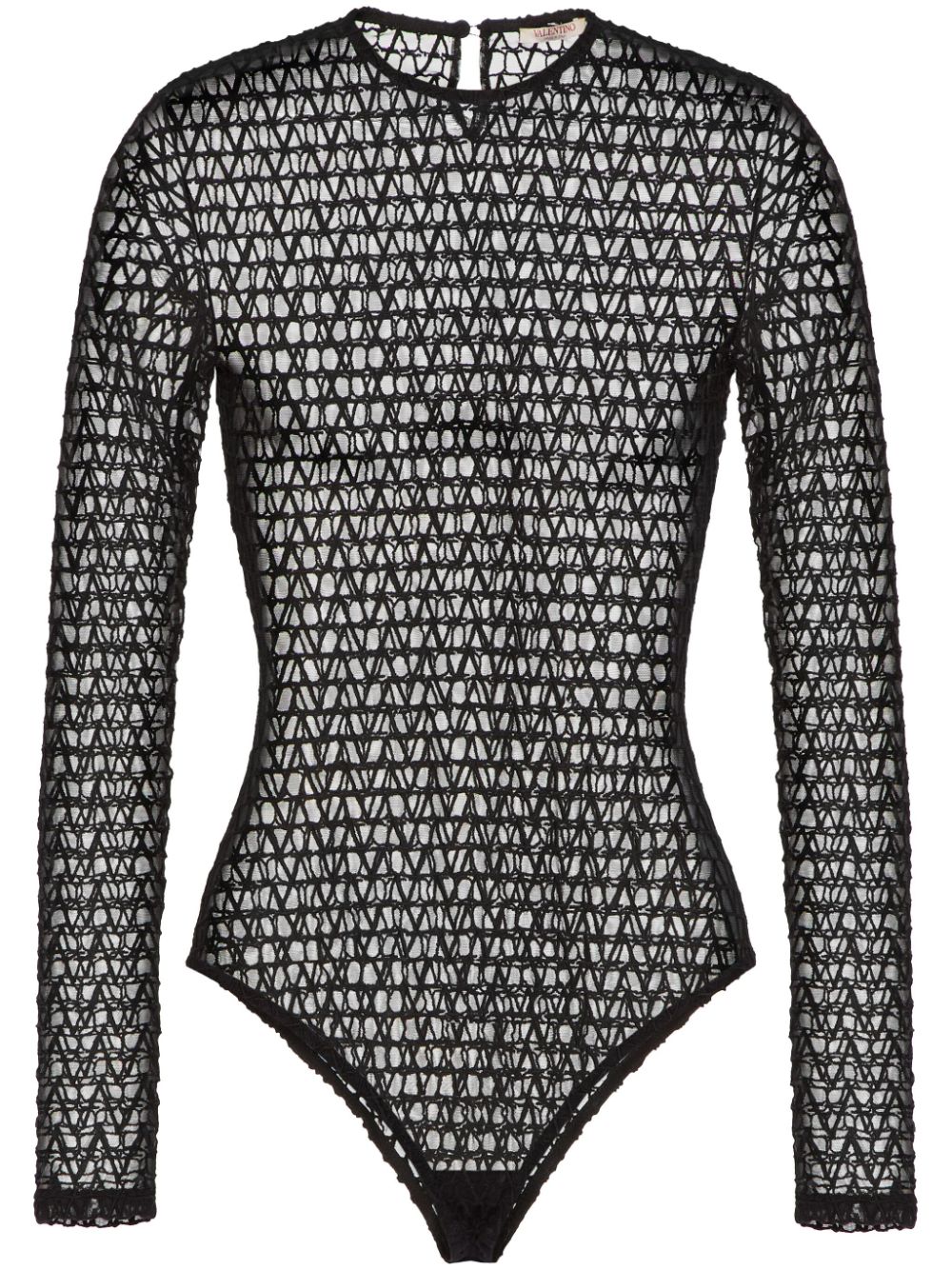 Valentino Garavani cut-out sheer body - Black von Valentino Garavani