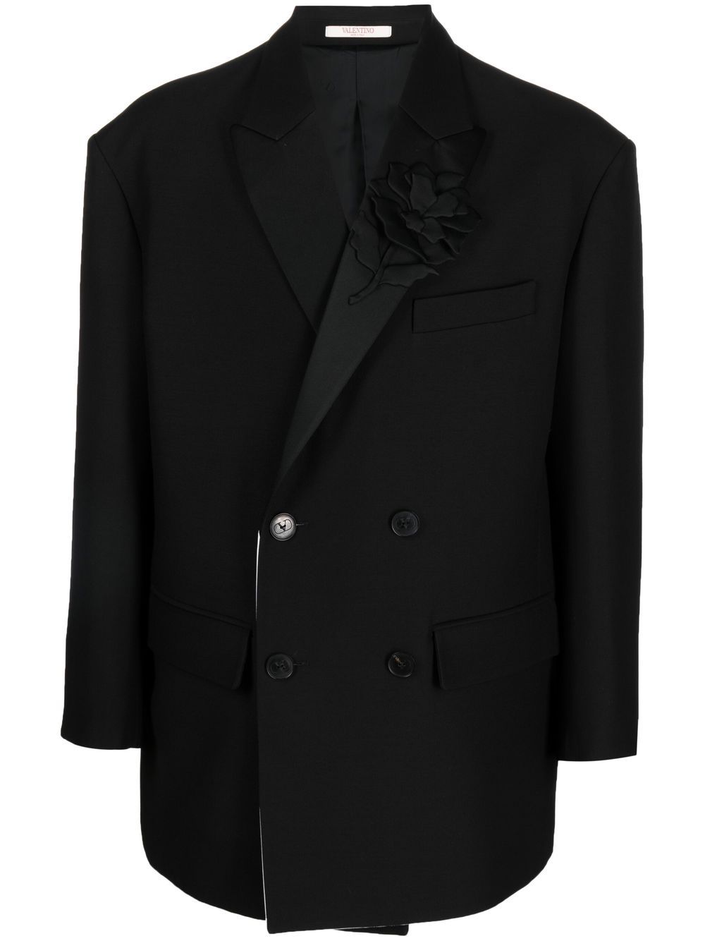 Valentino Garavani double-breasted blazer - Black von Valentino Garavani