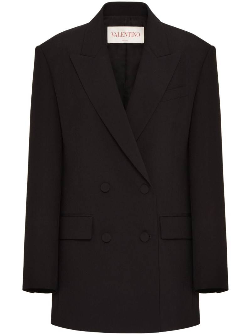 Valentino Garavani double-breasted wool blazer - Black von Valentino Garavani