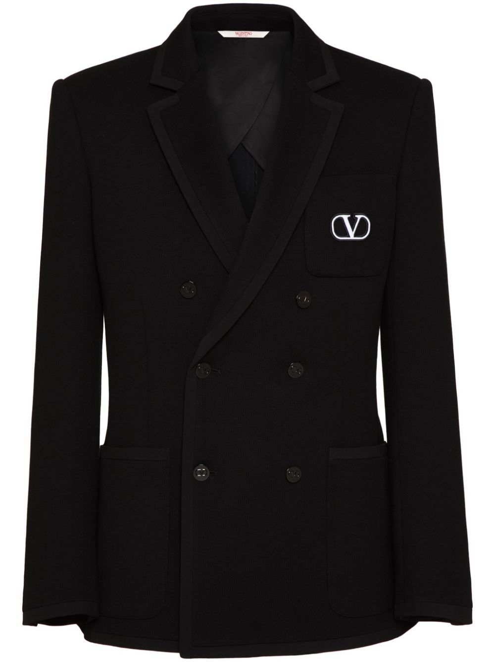 Valentino Garavani double-breasted wool blazer - Black von Valentino Garavani