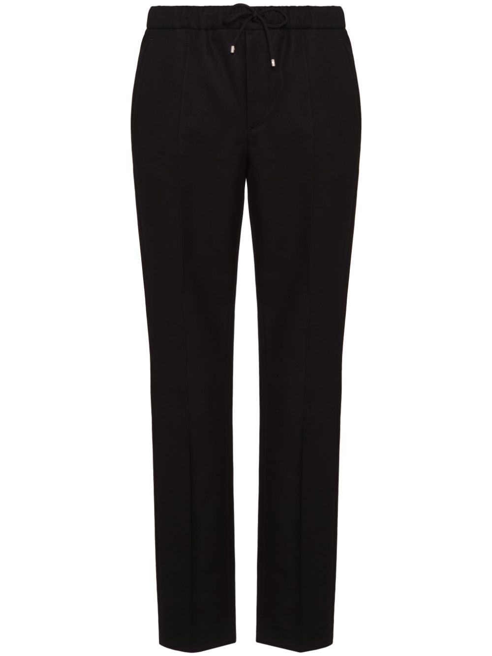 Valentino Garavani drawstring-waist cotton track pants - Black von Valentino Garavani