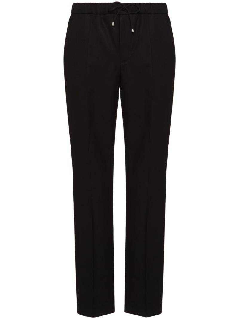 Valentino Garavani drawstring-waist cotton track pants - Black von Valentino Garavani