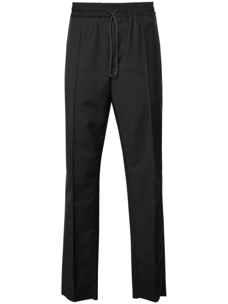 Valentino Garavani drawstring wool-blend trousers - Grey von Valentino Garavani