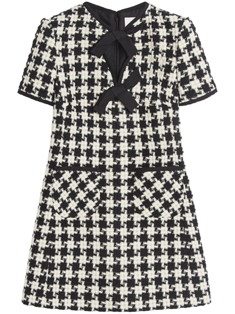 Valentino Garavani geometric-pattern mini dress - Neutrals von Valentino Garavani