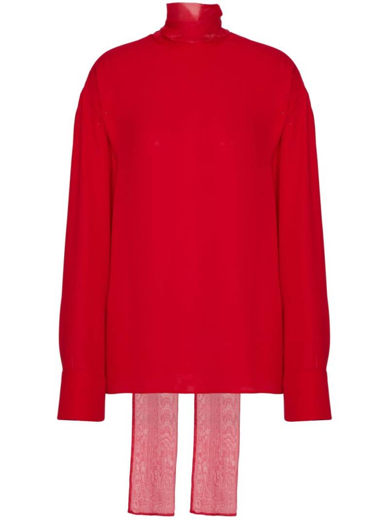 Valentino Garavani georgette blouse - Red von Valentino Garavani