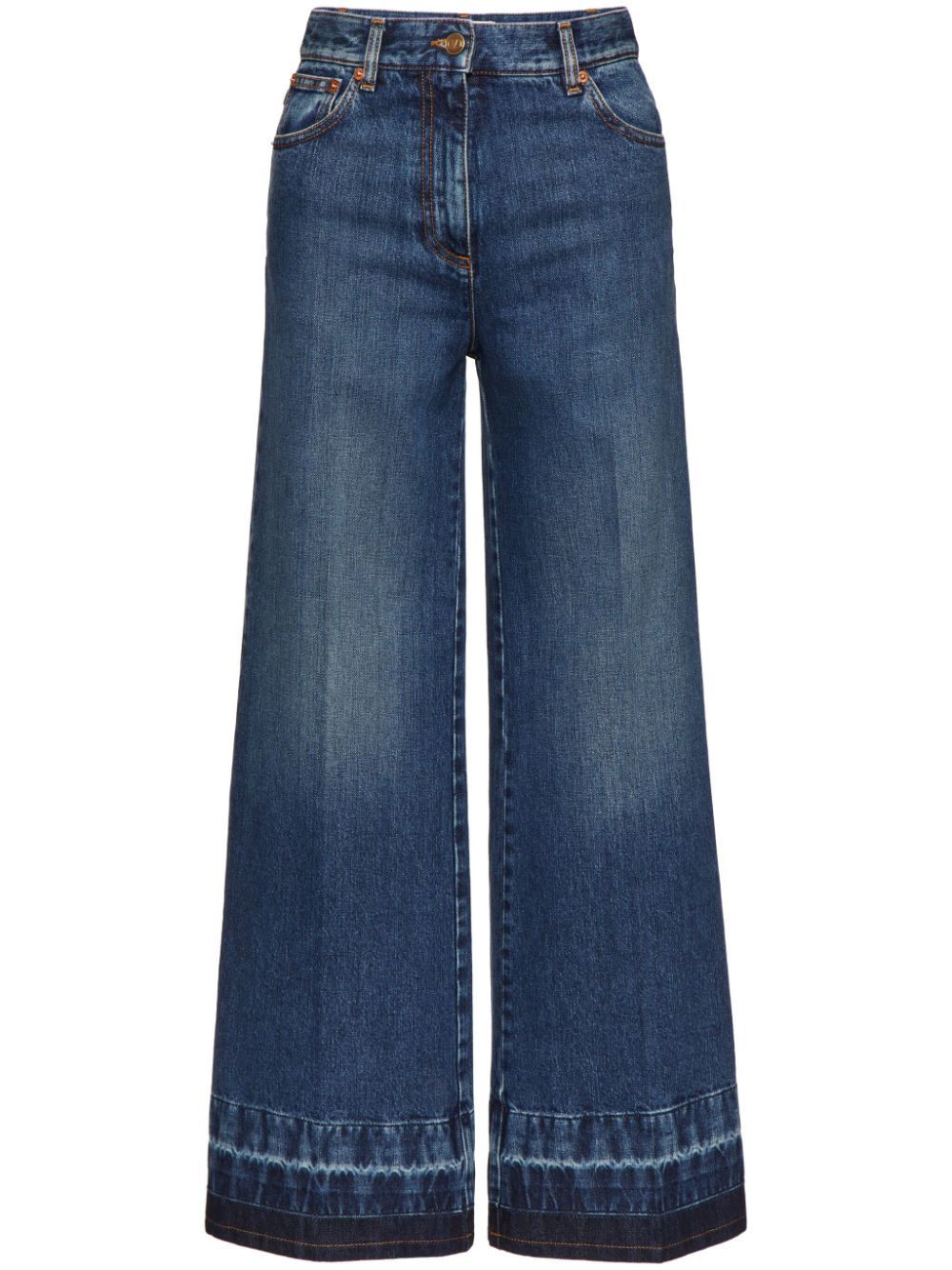 Valentino Garavani high-rise wide-leg jeans - Blue von Valentino Garavani