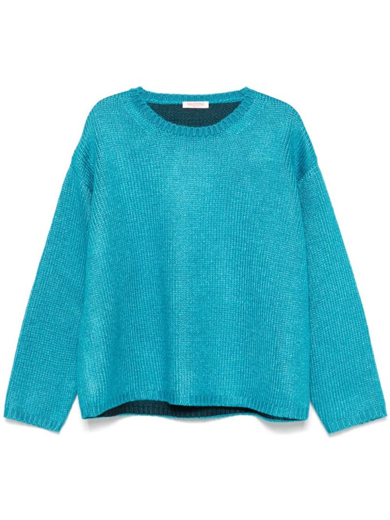 Valentino Garavani high-shine finish sweater - Blue von Valentino Garavani