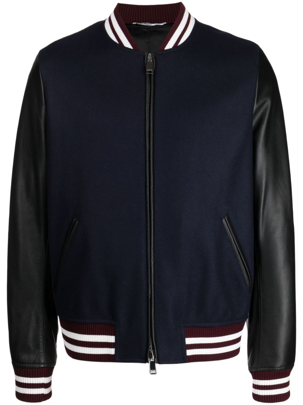 Valentino Garavani jaguar-embroidery bomber jacket - Blue von Valentino Garavani