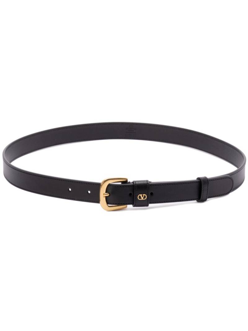 Valentino Garavani leather belt - Black von Valentino Garavani