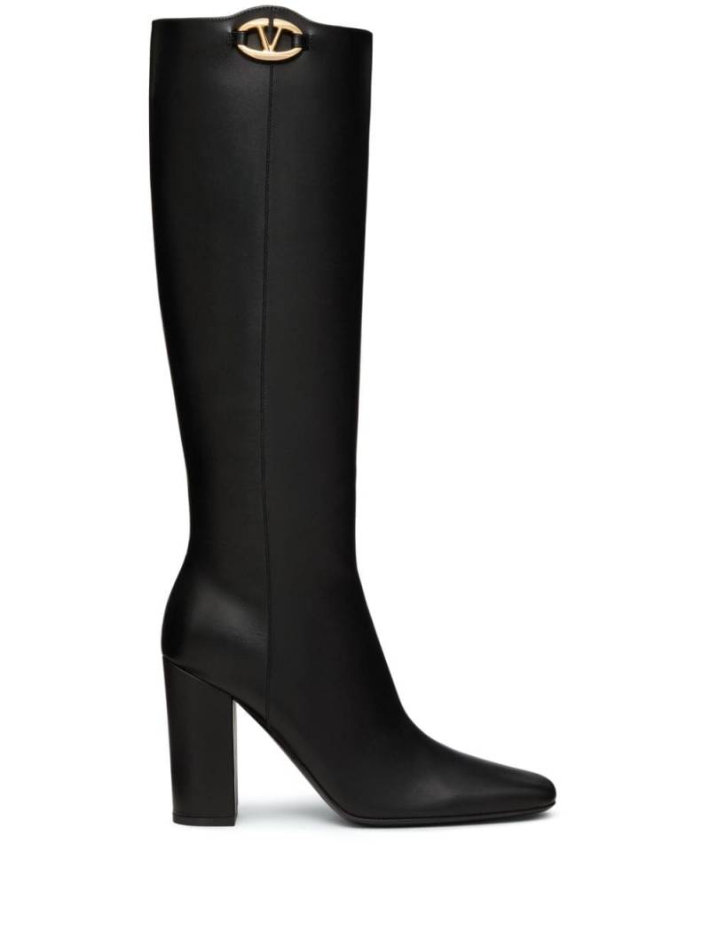 Valentino Garavani leather boots - Black von Valentino Garavani