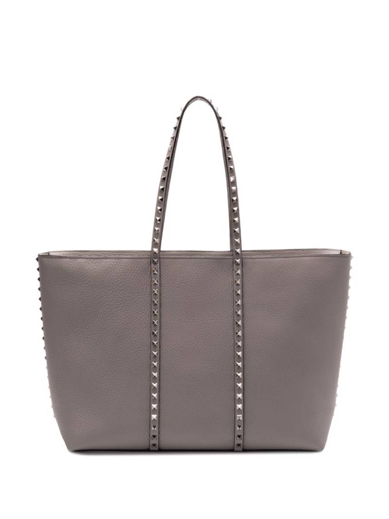 Valentino Garavani leather tote bag - Grey von Valentino Garavani