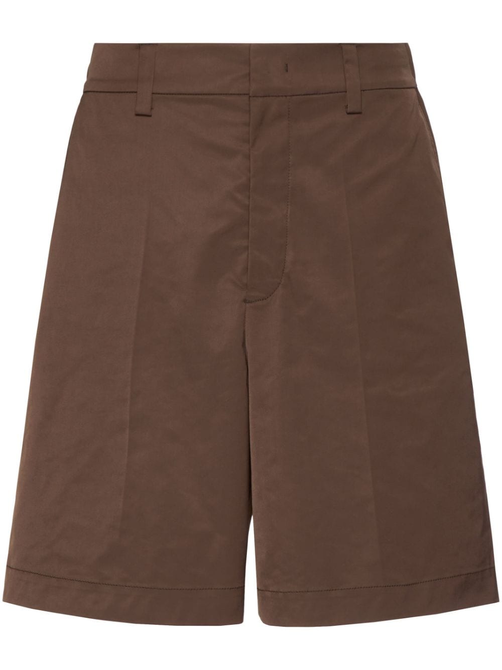 Valentino Garavani logo-appliqué bermuda shorts - Brown von Valentino Garavani