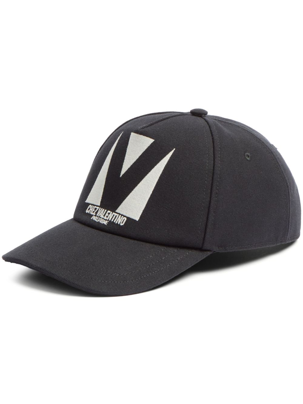 Valentino Garavani logo-embroidered cap - Black von Valentino Garavani