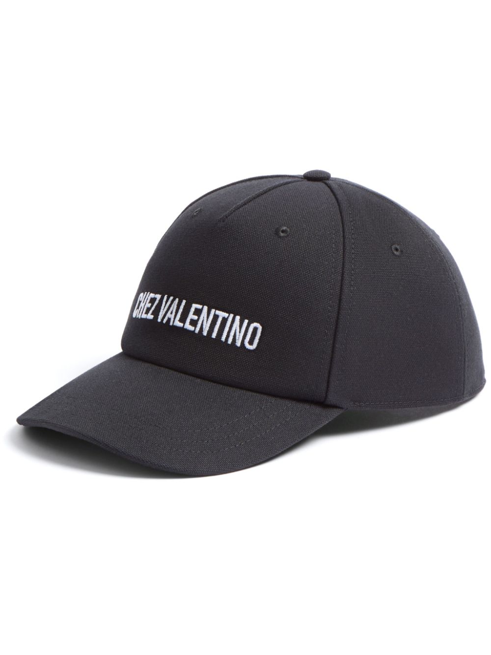 Valentino Garavani logo-embroidered cap - Black von Valentino Garavani