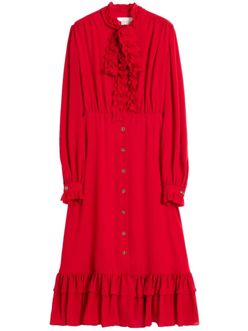 Valentino Garavani georgette midi dress - Red von Valentino Garavani