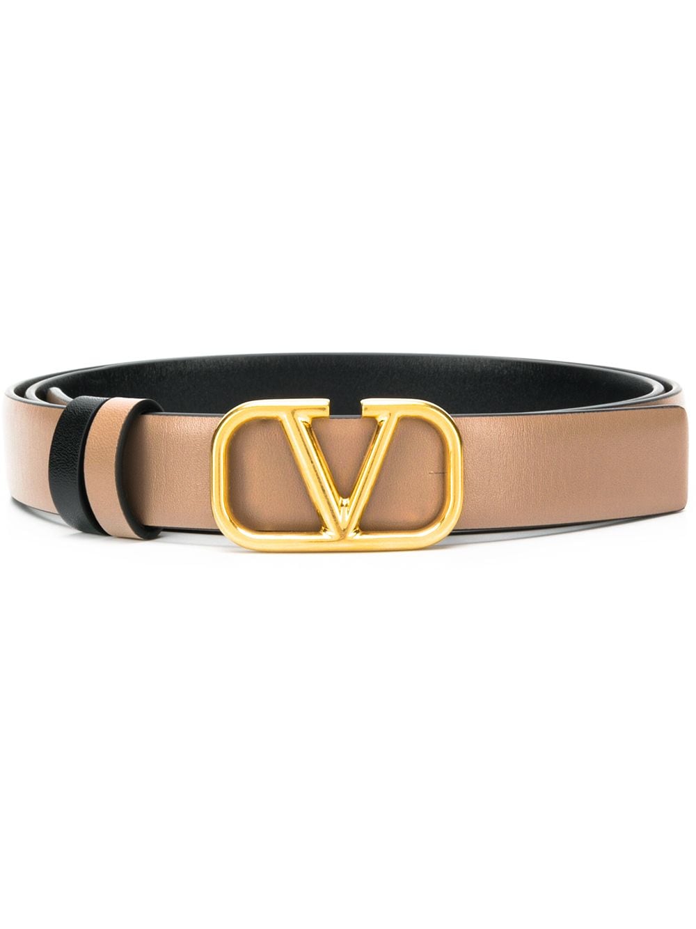 Valentino Garavani VLogo Signature 20mm reversible belt - Neutrals von Valentino Garavani