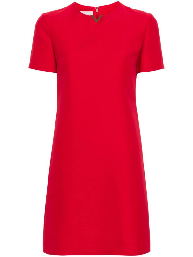 Valentino Garavani logo-plaque mini dress - Red von Valentino Garavani