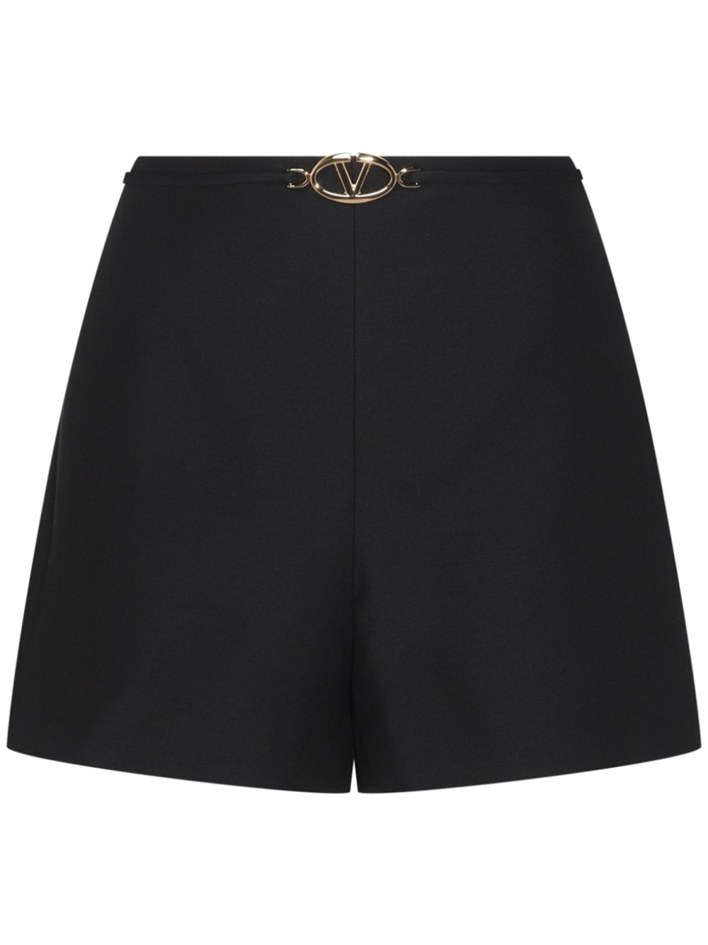 Valentino Garavani logo-plaque shorts - Black von Valentino Garavani