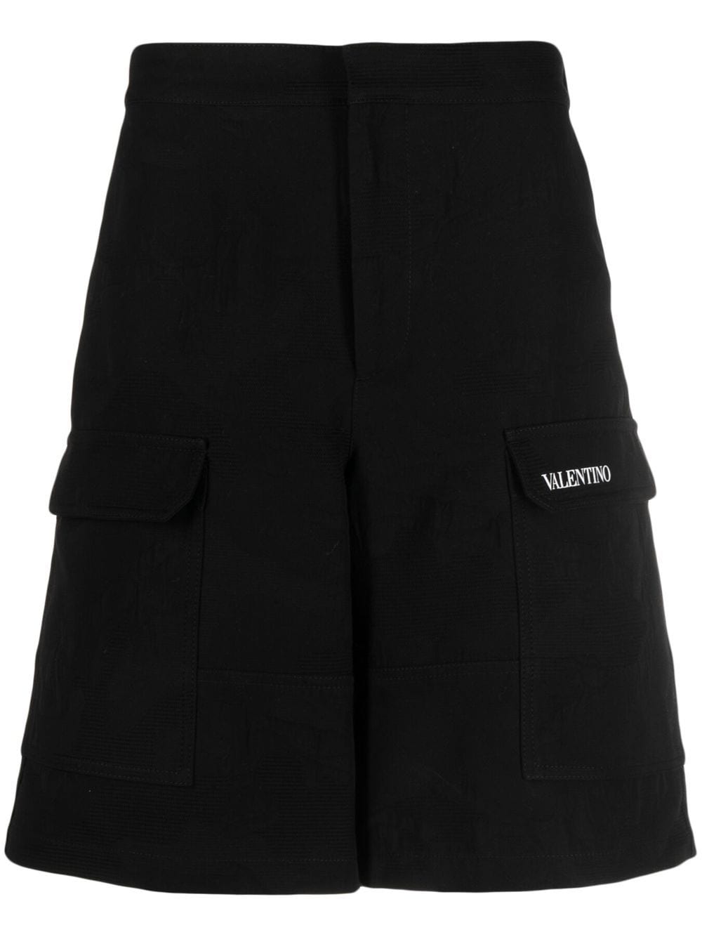Valentino Garavani logo-print cargo shorts - Black von Valentino Garavani