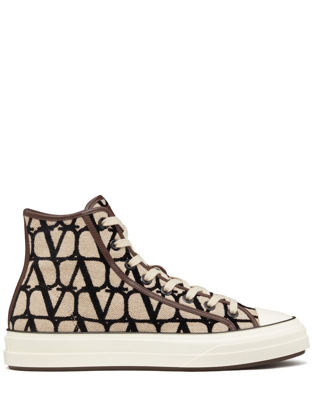 Valentino Garavani Tootaloop logo-print hi-top sneakers - Neutrals von Valentino Garavani