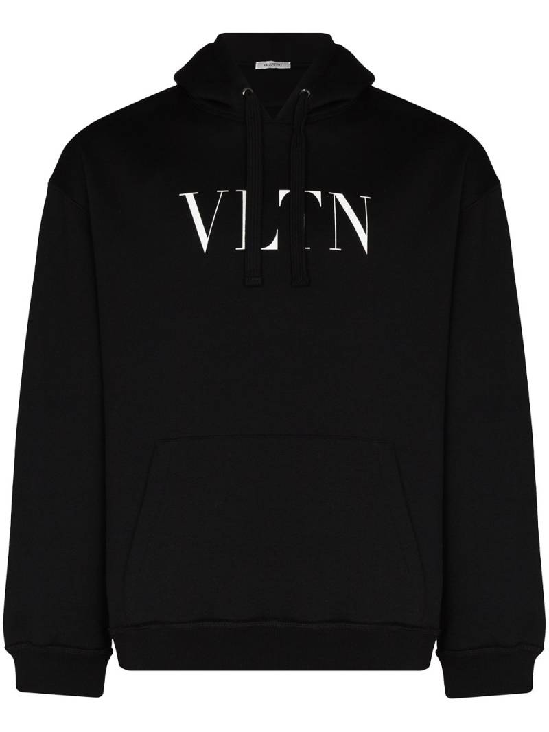 Valentino Garavani logo print hoodie - Black von Valentino Garavani