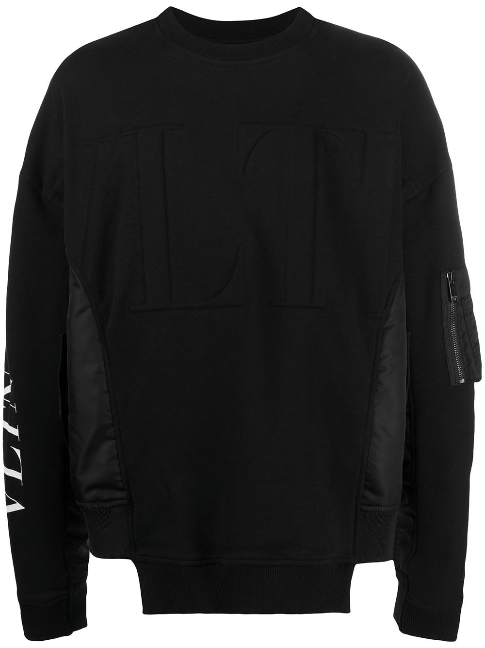 Valentino Garavani logo-print long-sleeve sweatshirt - Black von Valentino Garavani