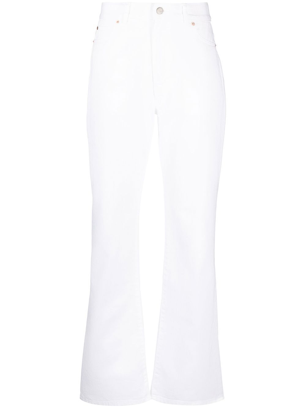 Valentino Garavani logo-print straight-leg jeans - White von Valentino Garavani