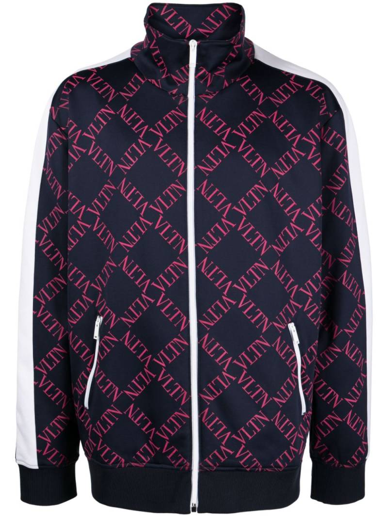 Valentino Garavani logo-print zip-front track jacket - Multicolour von Valentino Garavani